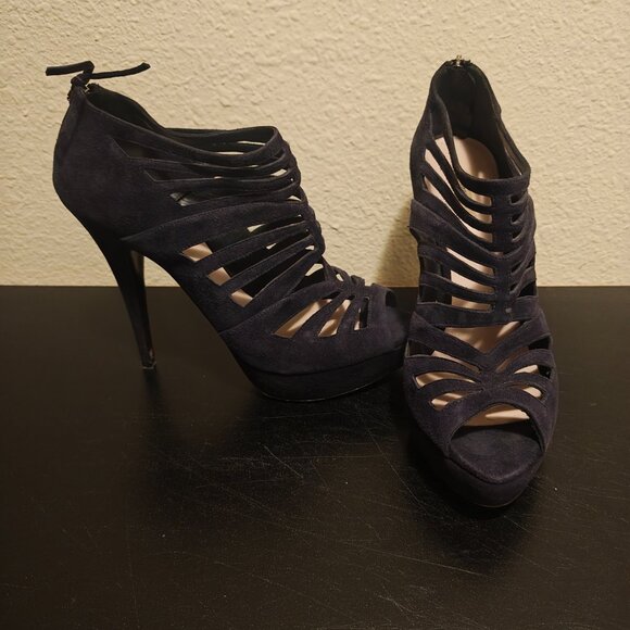 Miu Miu Suede Cage Shoes - Picture 3 of 6